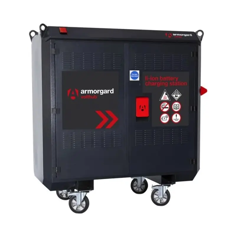 Armorgard VH16-240 battery charging 16 locker station- 1770x750x1820