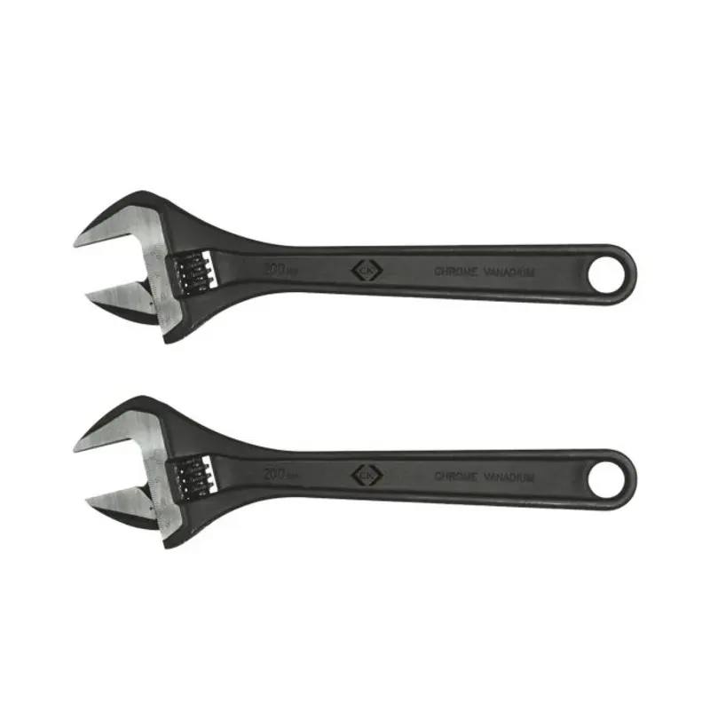 CK T4366 200 Wide Jaw Adjustable Wrench 200mm - Pack 2