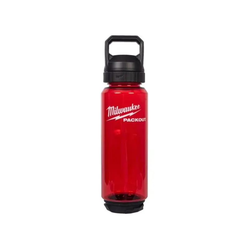 Milwaukee 4932498637 Packout 1005 ml Plastic Bottle Chug Lid Red