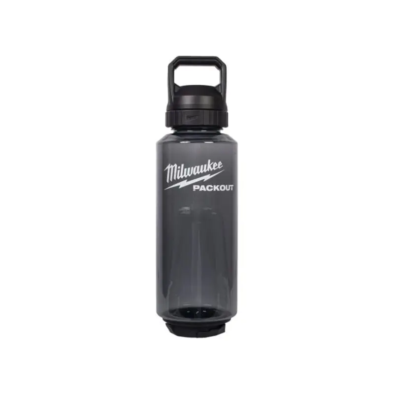 Milwaukee 4932498641 Packout 1420ml Plastic Bottle Chug Lid Black