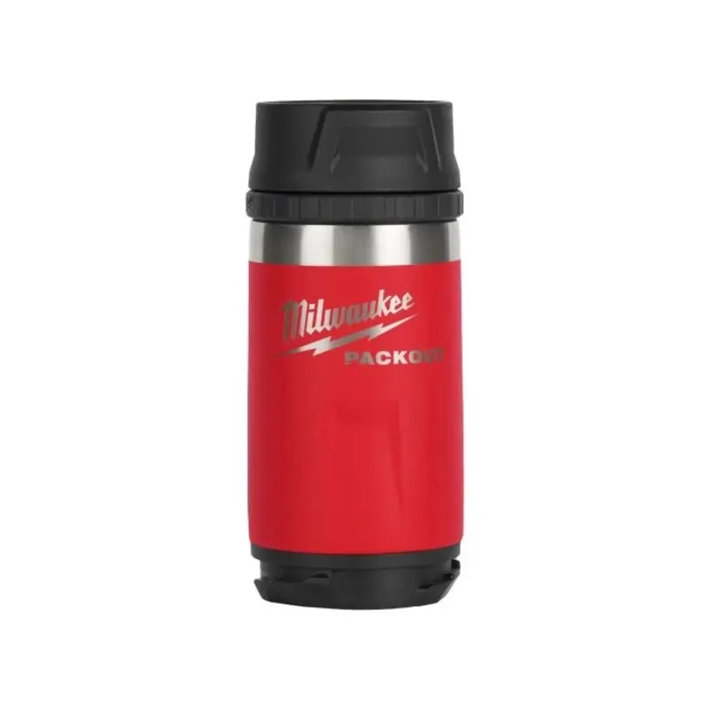 Milwaukee 4932498977 Red PACKOUT 355ml Insulated Bottle Tumbler With Sip Lid