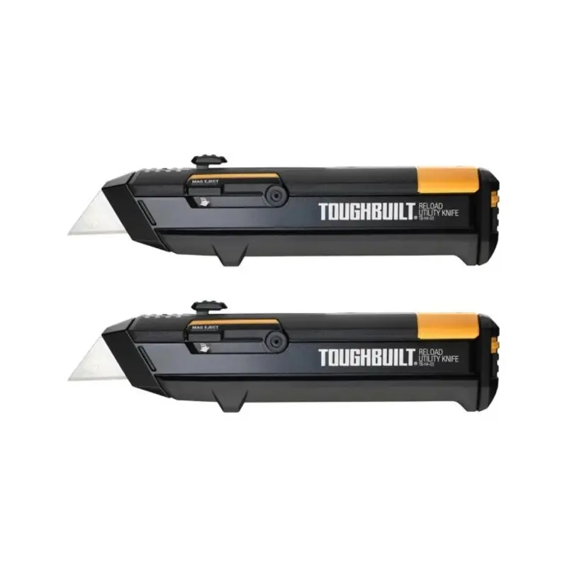 ToughBuilt TB-H4S2-03 Reload Utility Knife With Blades Magazines - Pack of 2