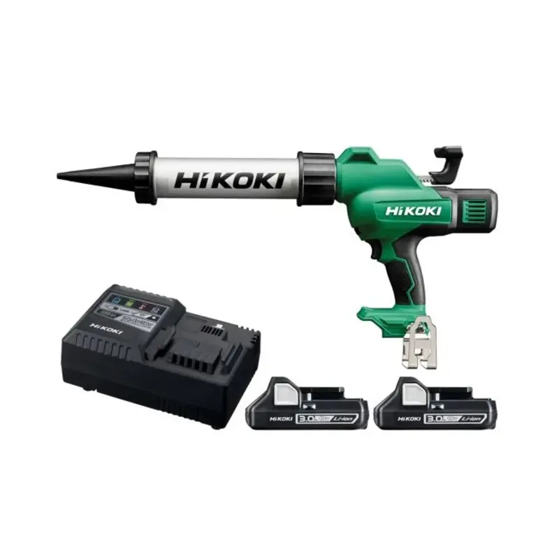 Hikoki AC18DAW4Z 18V Cordless 300ml Caulking Gun With 2 x 3.0Ah Batteries & Charger
