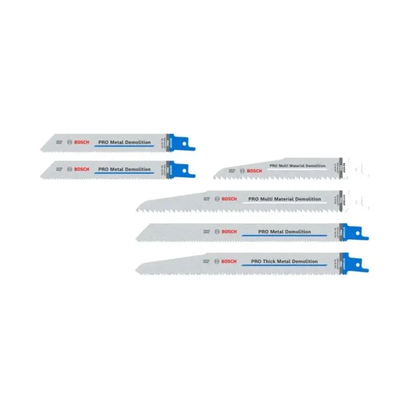 Bosch 2607011820 6 Pieces Professional Demolition Reciprocating Saw Blade Set