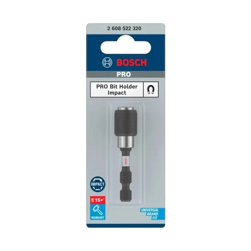 Bosch 2608522320 Quick Change Impact Control Universal Bit Holder 60mm 1/4" Shank