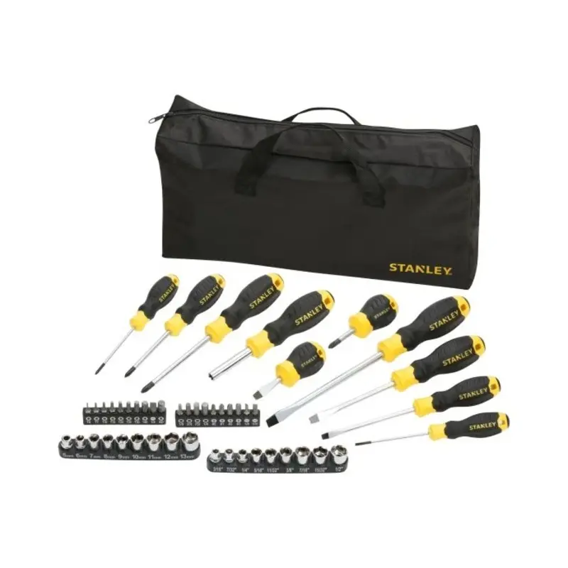 Stanley STHT0-70887 48 Piece Screwdriver Socket & Bit Set in Bag