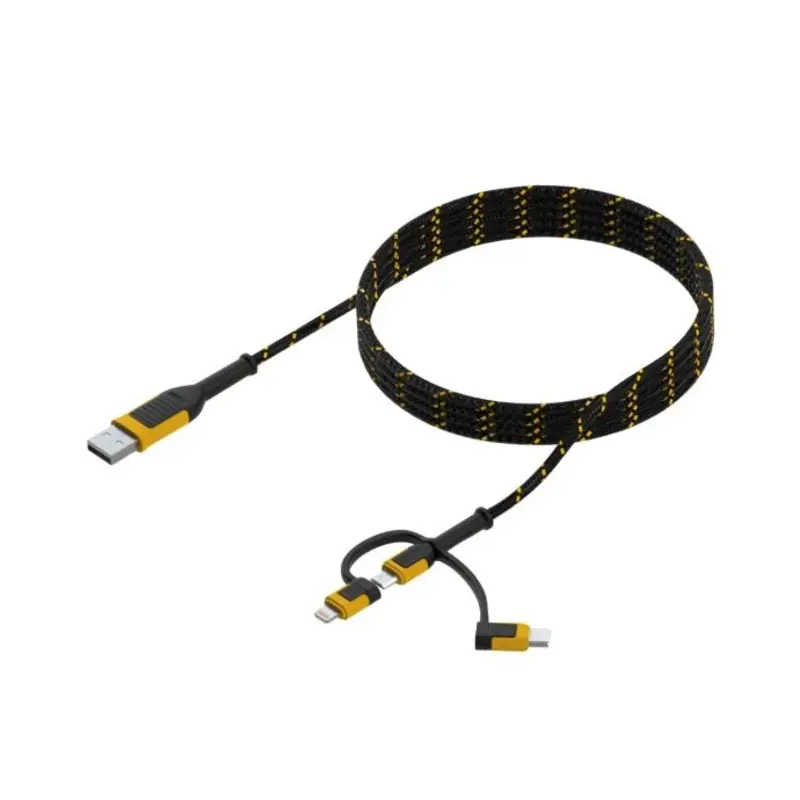 DeWalt 131 1356 DWG 1.8m / 6ft Reinforced Braided 3-in-1 Combo Cable