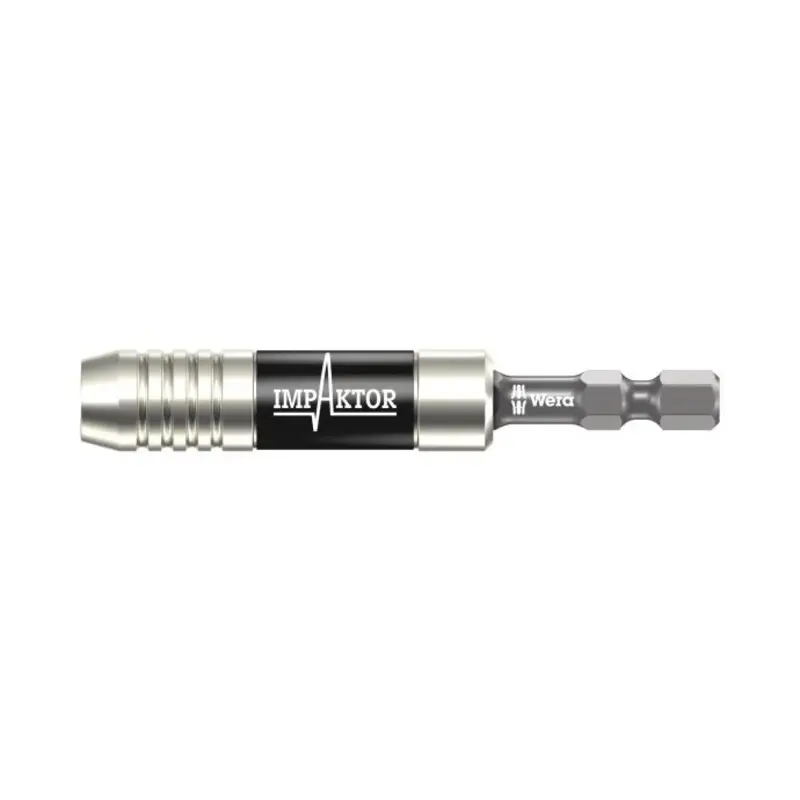 Wera 897/4 IMP 1/4" 75mm Impaktor Bit Holder with Retaining Ring and Magnet