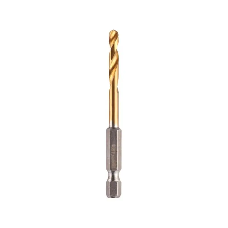 Milwaukee 48894710 Shockwave Red Hex HSS-G Titanium Drill Bit 4.5mm x 76mm