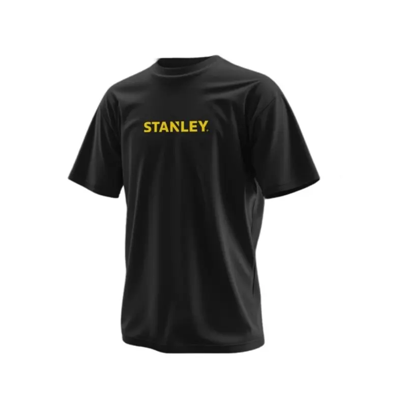Stanley Short Sleeve Round Neck Black T-Shirt