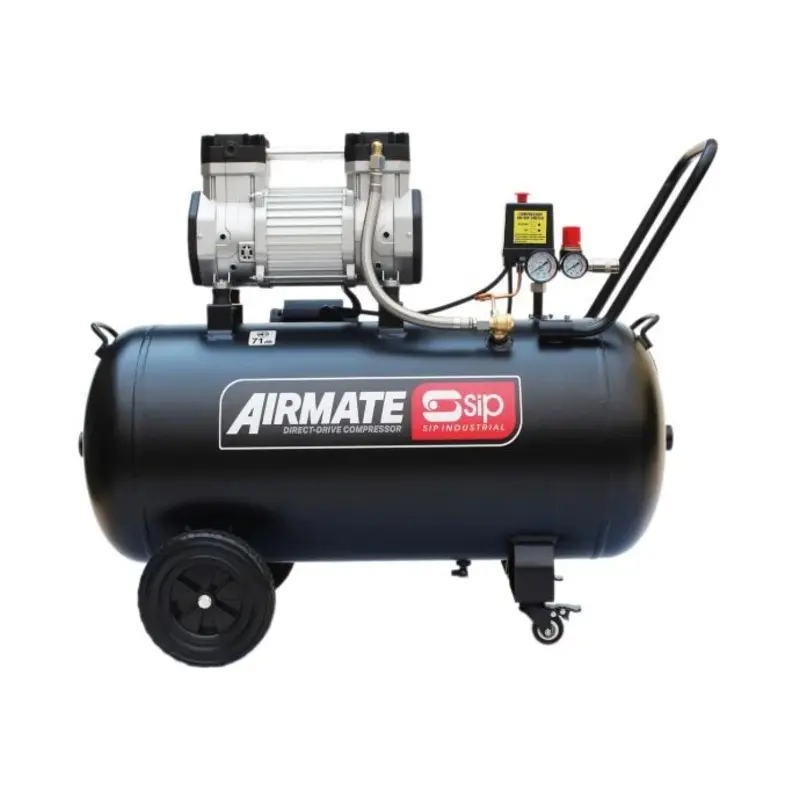 SIP DD 3hp 100ltr Low Noise Oil-Free Direct Drive Compressor
