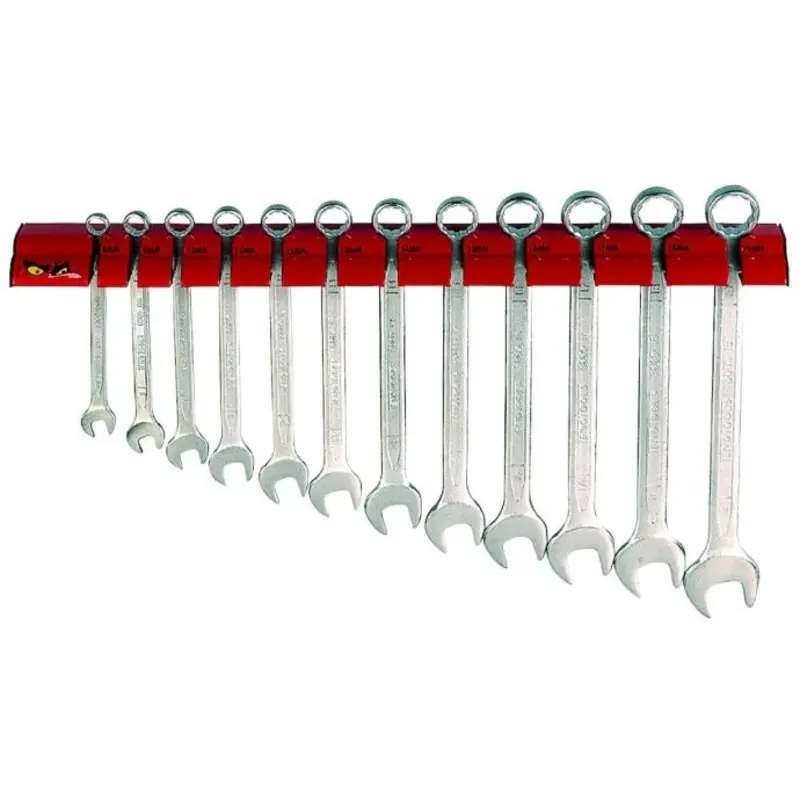 Teng Tools Combination Spanner Set 8-19 mm Wall Rack 12 Pieces