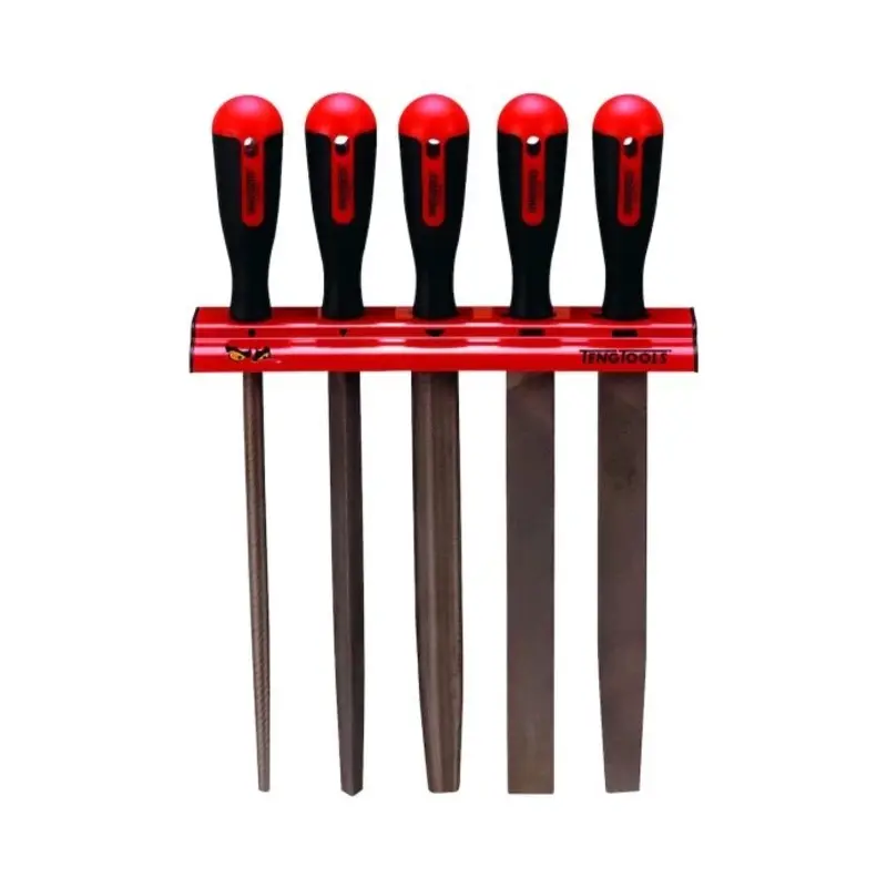 Teng Tools Hand File Set Wall Rack 5 Pieces