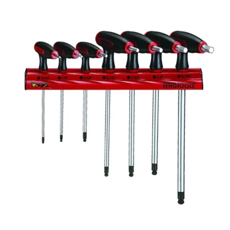 Teng Tools T-Handle Ball Point Hex Key Set AF Wall Rack 7 Pieces