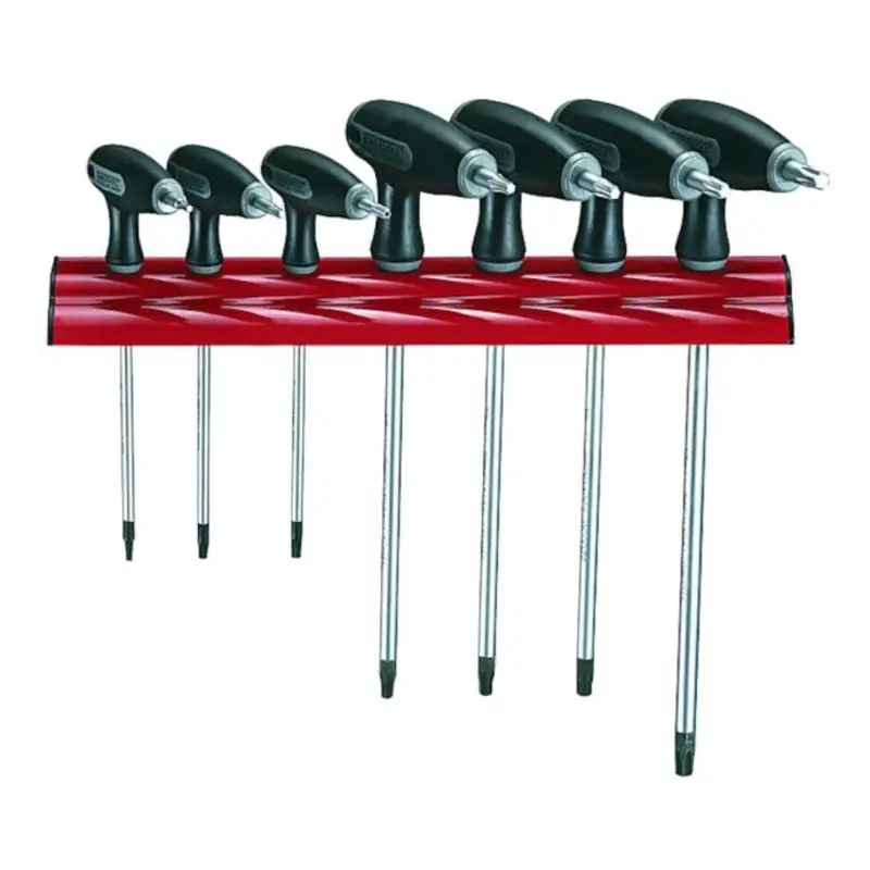 Teng Tools T-Handle TX/TPX Key Set Wall Rack 7 Pieces