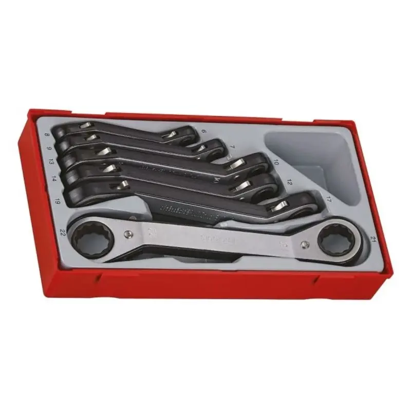 Teng Tools Ratcheting Ring Spanner Set TT1 6 Pieces