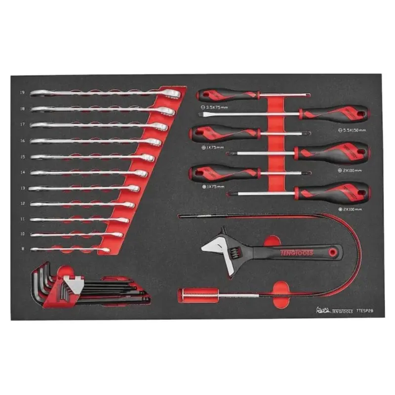Teng Tools General Tool Set FOAM4X4 28 Pieces