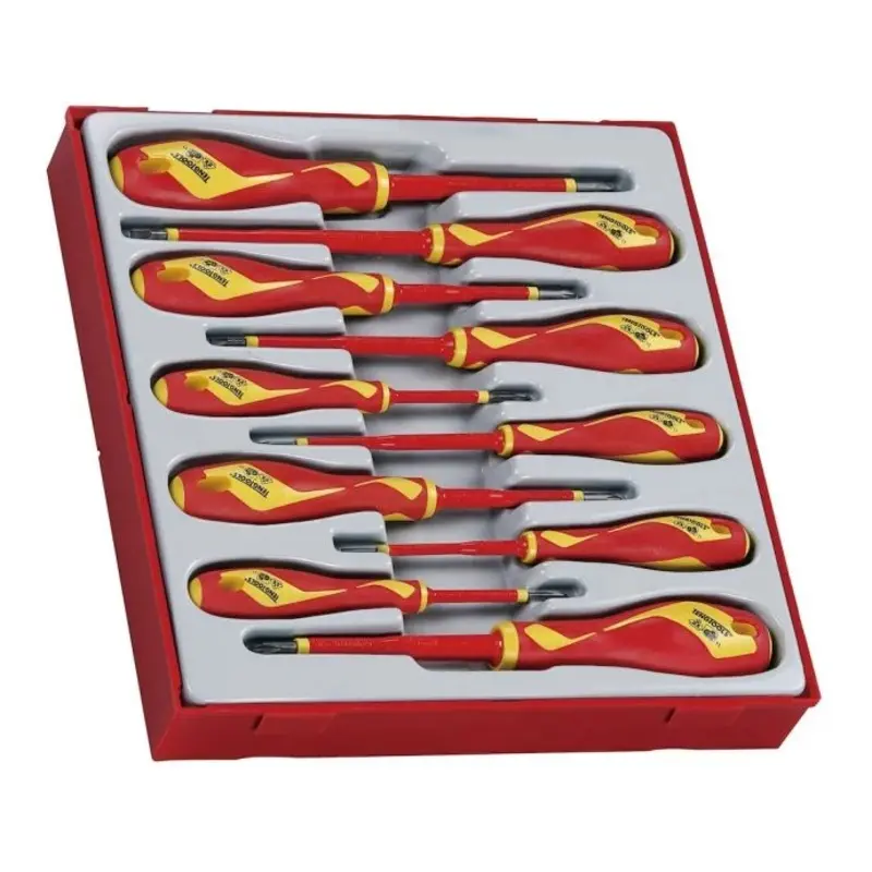 Teng Tools Insulated Screwdriver Set Mixed TT2 10 Pieces