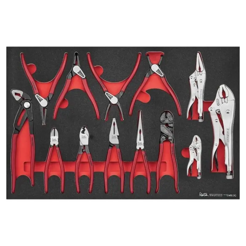 Teng Tools Plier Set Q FOAM4X4 13 Pieces