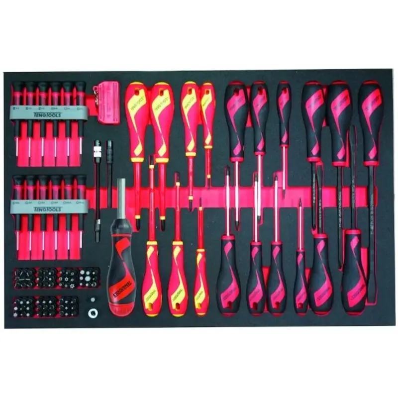 Teng Tools Screwdriver Set Mixed FOAM4X4 98 Pieces