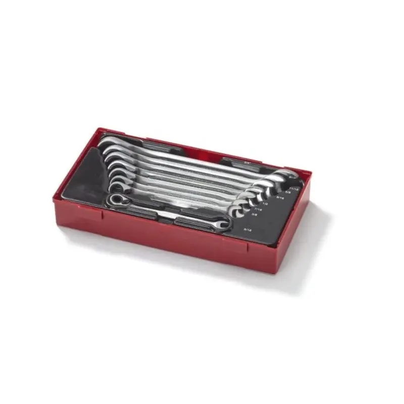 Teng Tools Ratcheting Combination Spanner Set R AF TT1 8 Pieces