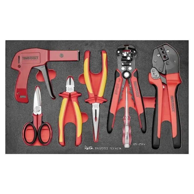 Teng Tools Electrician Tool Set FOAM3 7 Pieces
