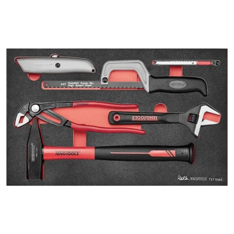 Teng Tools General Tool Set E FOAM3 6 Pieces
