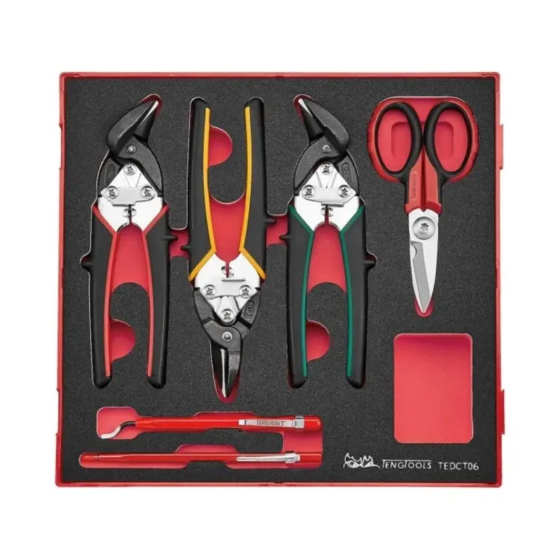 Teng Tools Industrial cutting tool set FOAM2 6 pieces