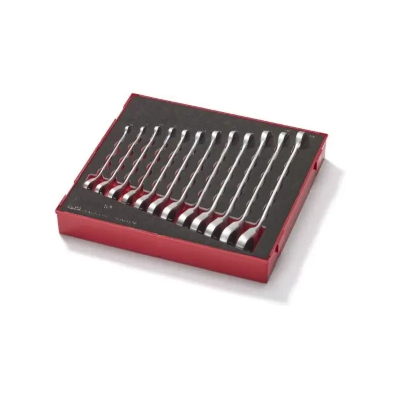 Teng Tools Ratcheting Combination Spanner Set R FOAM2 12 Pieces