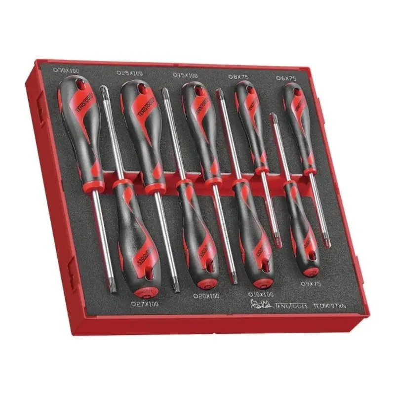Teng Tools Screwdriver Set TX FOAM2 9 Pieces
