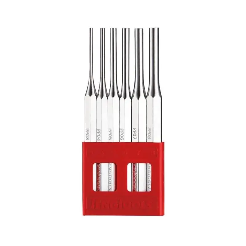 Teng Tools Parallel Pin Punch Set 6 Pieces