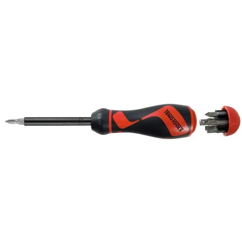 Teng Tools 1/4" Ratcheting Bits Driver Double End Bits Set