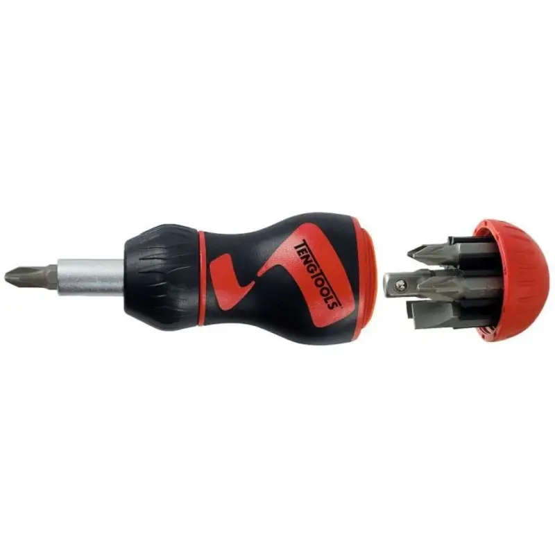 Teng Tools 1/4" Stubby Ratcheting Bits Driver Set