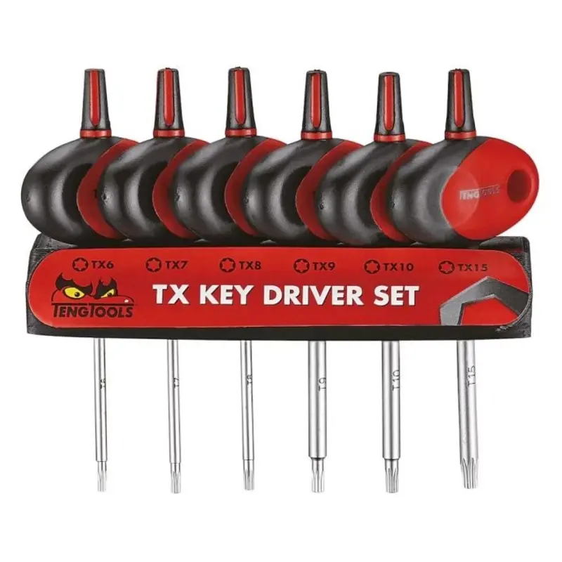 Teng Tools Mini TX T-Handle Screwdriver Set 6 Pieces
