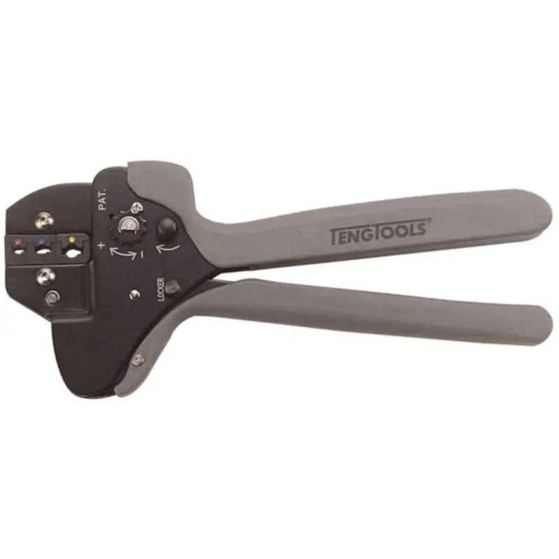 Teng Tools Ratcheting Crimping Plier With Three Heads