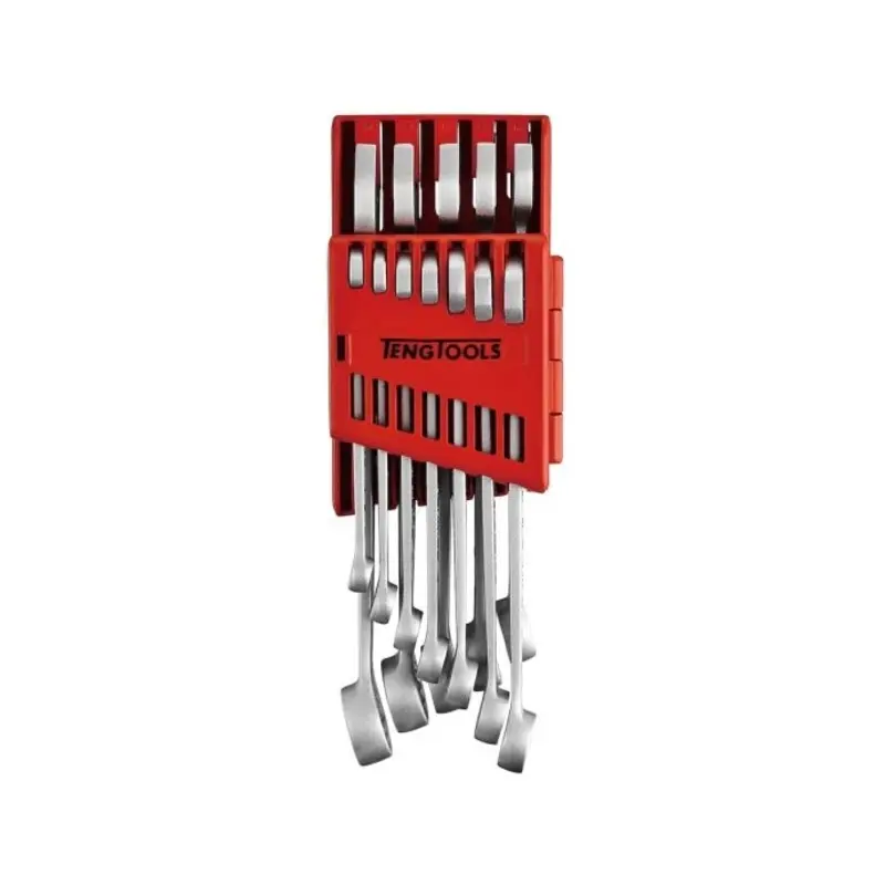 Teng Tools Combination Spanner Set Anti Slip Plastic Holder 12 Pieces