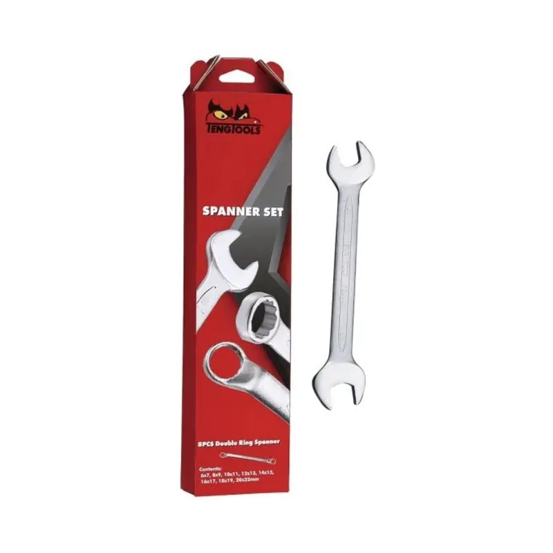 Teng Tools Double Open Ended Spanner Set 11 Pieces