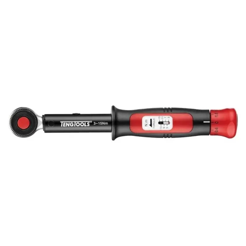 Teng Tools 1/4" Torque Wrench Plus 3 - 15Nm
