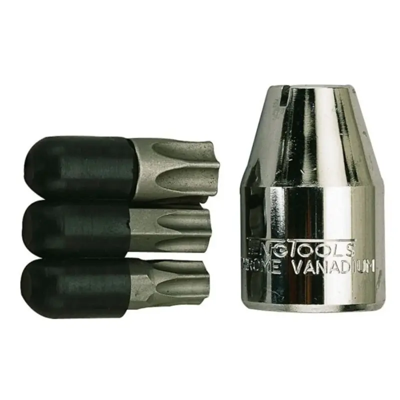 Teng Tools 5/16" Bit Set With 1/2" Coupler TX 4 Pieces