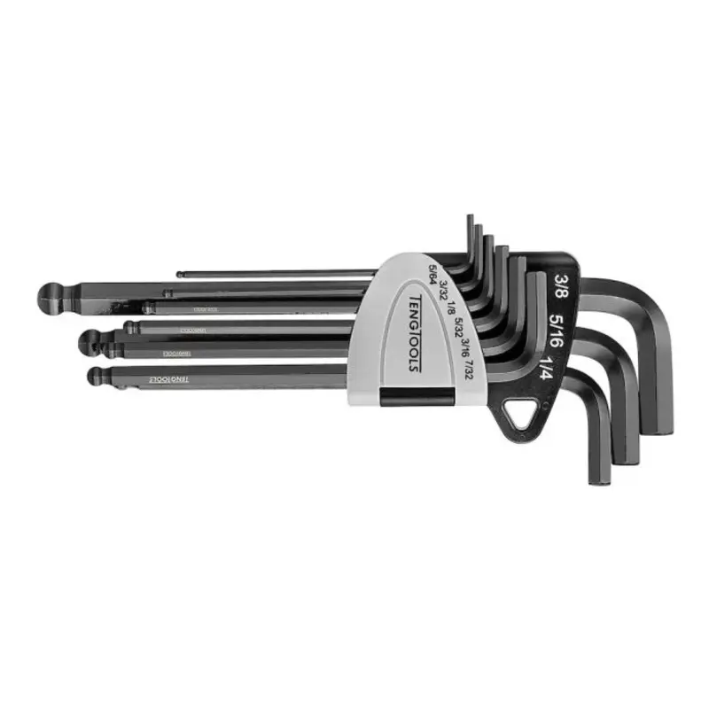 Teng Tools Ball Point Hex Key Set CR-MO AF 9 Pieces