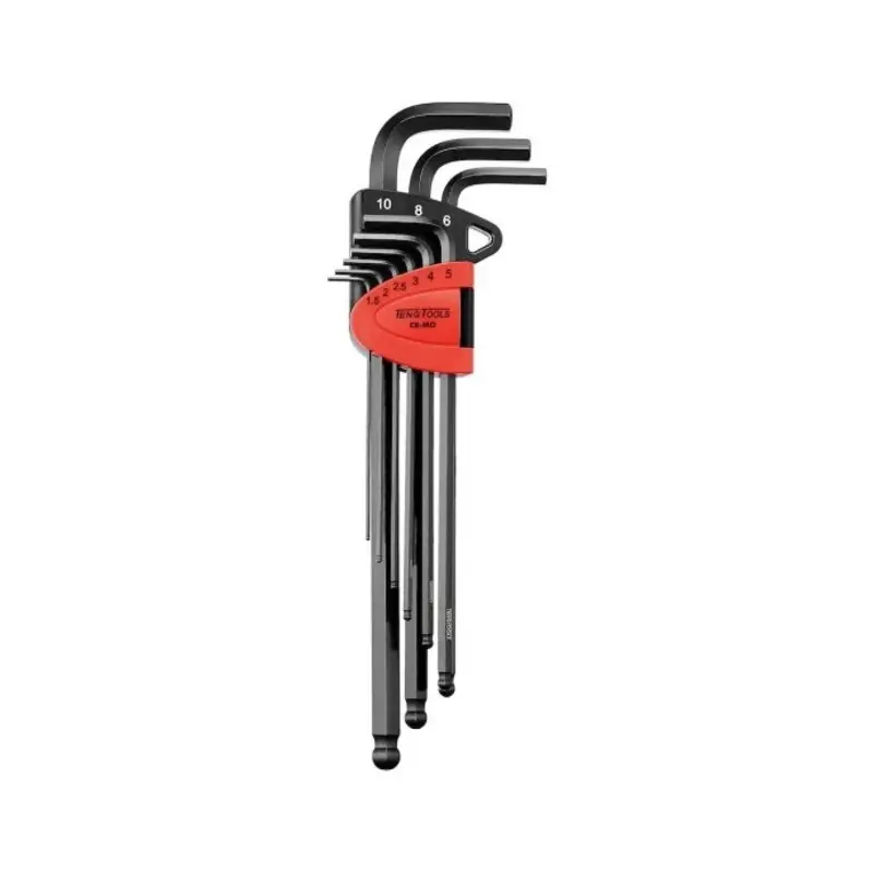 Teng Tools Extra Long Ball Point Hex Key Set 9 Pieces