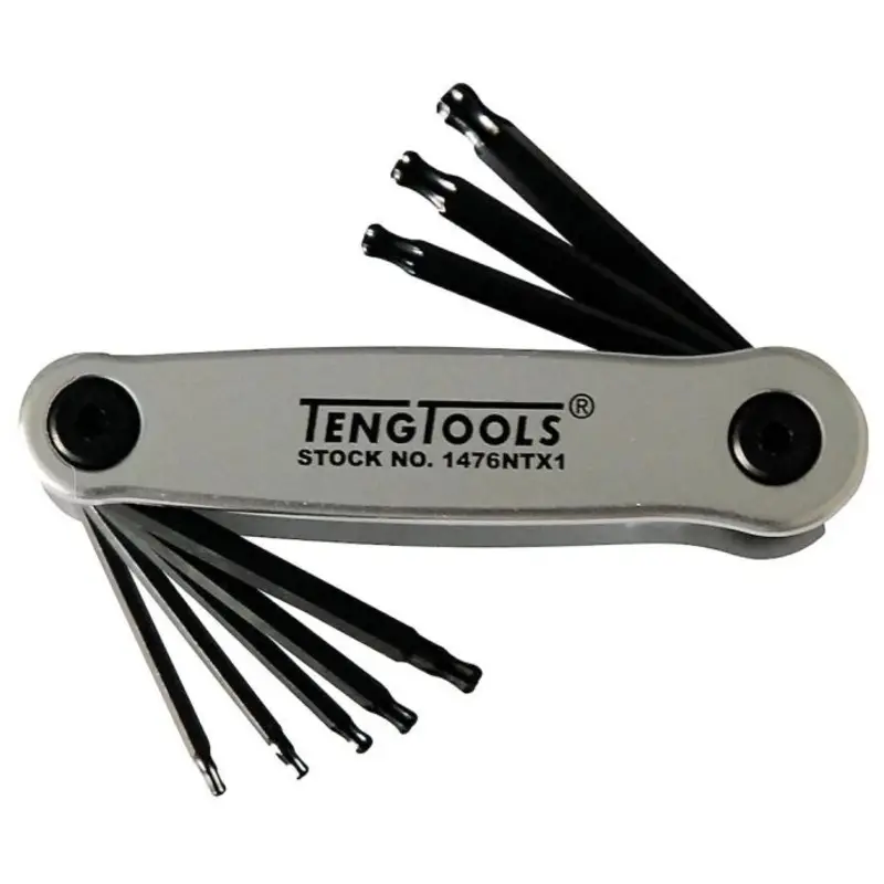 Teng Tools Folding Ball Point TX Key Set 8 Pieces