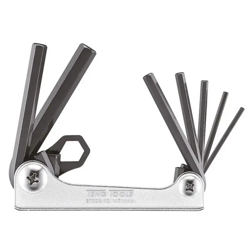 Teng Tools Folding Hex Key Set 2.5-10 mm 7 Pieces