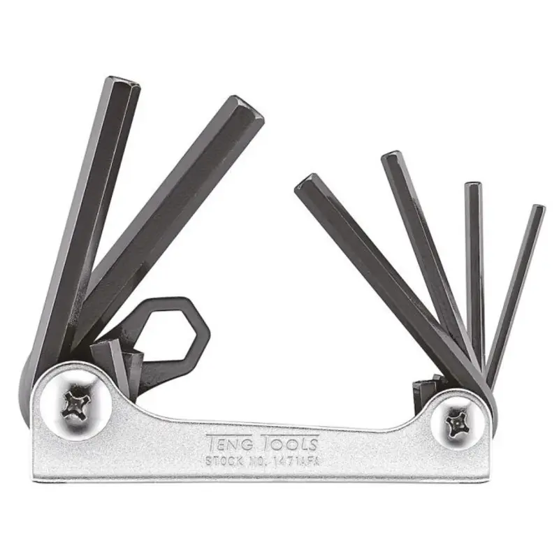 Teng Tools Folding Hex Key Set AF 6 Pieces