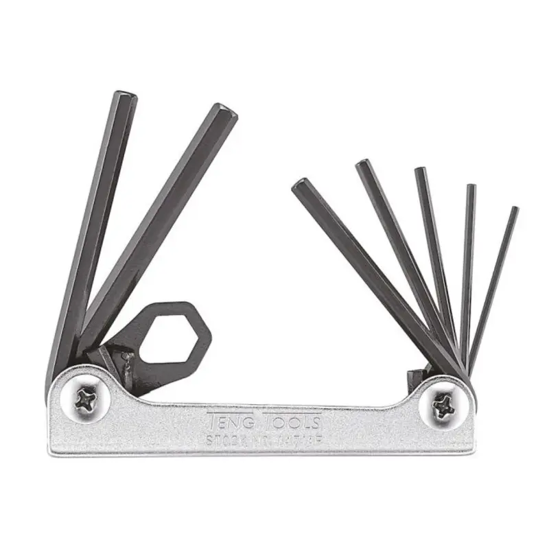 Teng Tools Folding Hex Key Set AF 7 Pieces