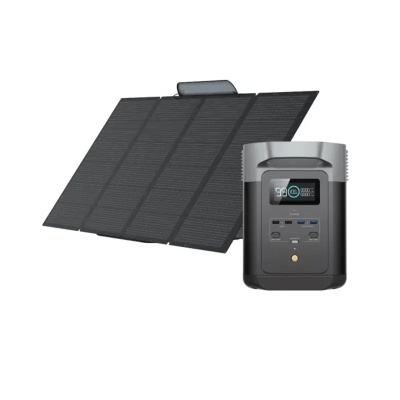 EcoFlow 315265 DELTA 2 1024Wh / 1800W Portable Power Station With 400W Portable Solar