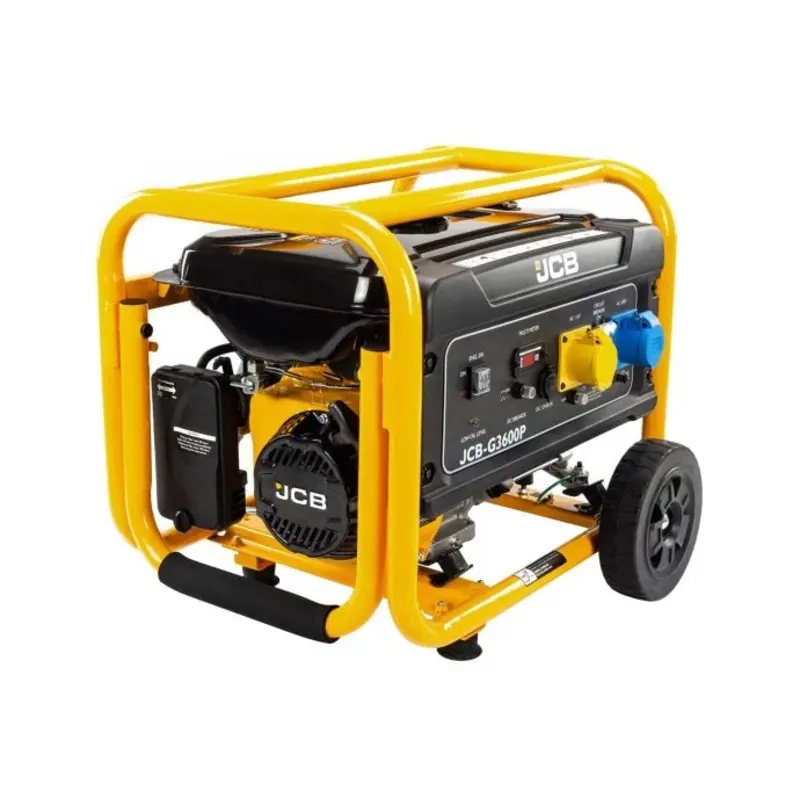 JCB 3.6KW / 4.5kVA 224CC Petrol Site Generator With Recoil Start