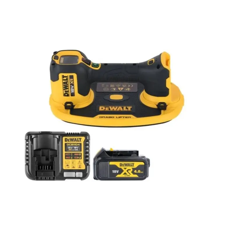 DeWalt DCE590N 18V XR Cordless Grabo Suction Lifter With 1 x 4.0Ah Battery & Charger