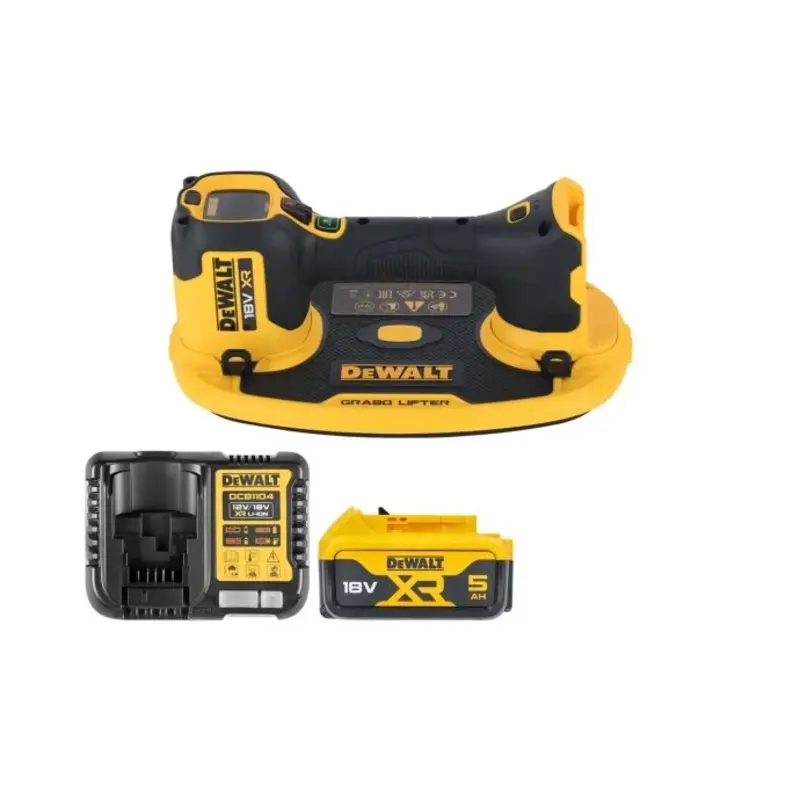 DeWalt DCE590N 18V XR Cordless Grabo Suction Lifter With 1 x 5.0Ah Battery & Charger
