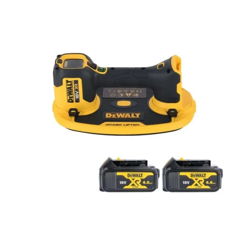 DeWalt DCE590N 18V XR Cordless Grabo Suction Lifter With 2 x 4.0Ah Batteries
